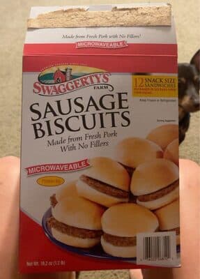SAUSAGE BISCUITS SNACK SIZE SANDWICHES, SAUSAGE BISCUITS