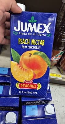 Peach nectar from concentrate