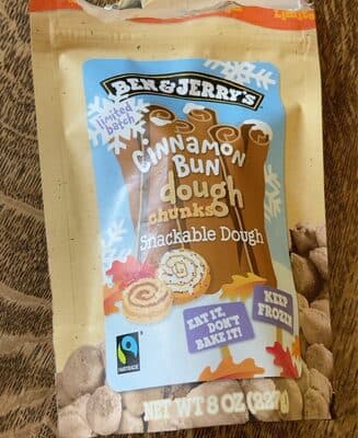 CINNAMON BUN SNACKABLE DOUGH CHUNKS, CINNAMON BUN