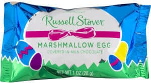 MARSHMALLOW EGG COVERED IN MILK CHOCOLATE, MARSHMALLOW EGG