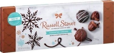 ASSORTED CREAMS IN MILK & DARK CHOCOLATE, BUTTER CREAM, TRUFFLE, STRAWBERRY CREAM, VANILLA CREAM, BUTTER CREAM