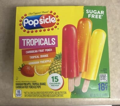 Sugar free tropicals ice pops