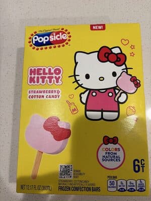 Hello Kitty Strawberry & Cotton Candy Frozen Confection Bars