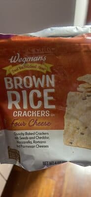 Brown Rice Crackers Four Cheese