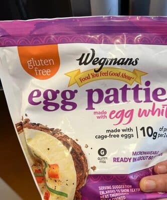 EGG PATTIES MADE WITH EGG WHITES, EGG WHITES