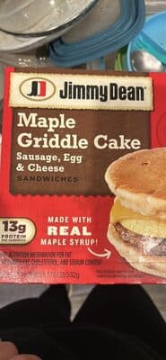 Maple Griddle Cake Sausage, Egg & Cheese Sandwiches