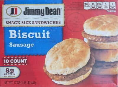 SAUSAGE BISCUIT SNACK SIZE SANDWICHES, SAUSAGE