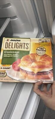 Croissant Egg White, Turkey Sausage & Cheese Sandwich