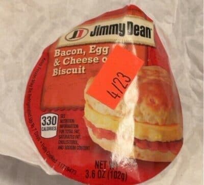 Bacon, Egg & Cheese On A Biscuit