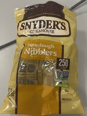 Snyder's of Hanover Pretzels, Sourdough Pretzels Nibblers, Snack Bag 2.25 Oz