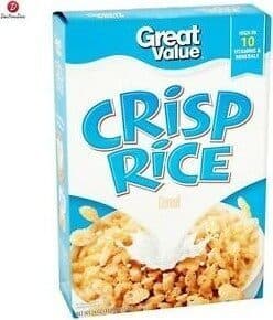 RICE CRISPS TOASTED RICE CEREAL, RICE CRISPS