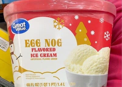 EGG NOG FLAVORED ICE CREAM, EGG NOG