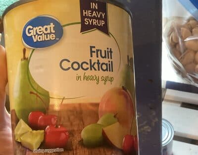 FRUIT COCKTAIL IN HEAVY SYRUP, HEAVY SYRUP