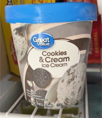 COOKIES & CREAM ICE CREAM, COOKIES & CREAM