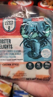 Chunk style imitation lobster meat