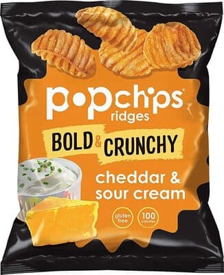 CHEDDAR & SOUR CREAM POPPED CHIP SNACK
