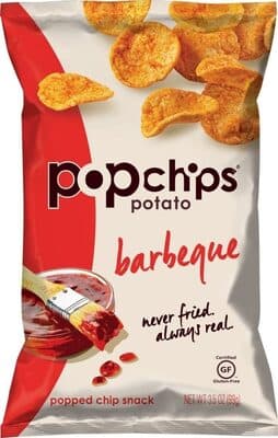 POPPED POTATO CHIP SNACK, BARBEQUE