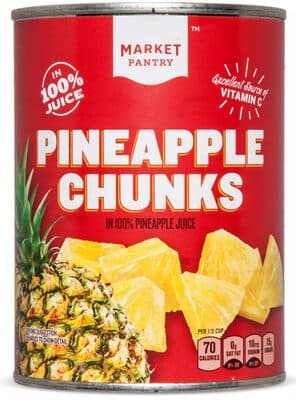 PINEAPPLE CHUNKS IN PINEAPPLE JUICE, PINEAPPLE JUICE