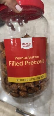 PEANUT BUTTER FILLED PRETZELS, PEANUT BUTTER
