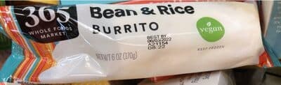 BEAN & RICE BURRITO, BEAN & RICE