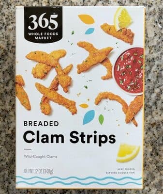 BREADED CLAM STRIPS, BREADED