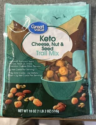 KETO CHEESE, NUT & SEED ALMONDS, PUMPKIN SEED KERNELS, PEANUTS, DRIED CHEDDAE CHEESE BITES, PECANS TRAIL MIX, KETO CHEESE, NUT & SEED
