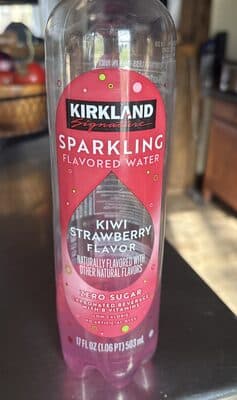 Sparkling Flavored Water kiwi strawberry
