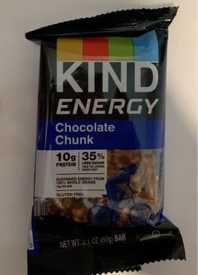 CHOCOLATE CHUNK ENERGY BAR, CHOCOLATE CHUNK