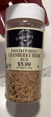 POULTRY PERFECT CRANBERRY HERBS RUB