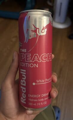 White Peach Red Bull Energy Drink