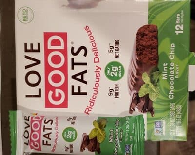 MINT CHOCOLATE CHIP SNACK BARS, MINT CHOCOLATE CHIP