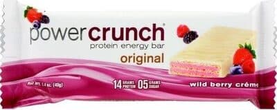 WILD BERRY CREME FLAVORED PROTEIN ENERGY BAR, WILD BERRY CREME