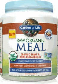 GARDEN OF LIFE, RAW MEAL, BEYOND ORGANIC SNACK AND MEAL REPLACEMENT, VANILLA SPICED