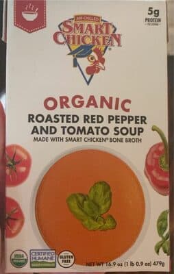 ROASTED RED PEPPER AND TOMATO ORGANIC SOUP, ROASTED RED PEPPER AND TOMATO