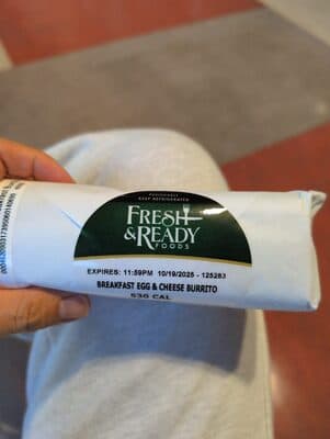 BREAKFAST EGG & CHEESE BURRITO, BREAKFAST EGG & CHEESE