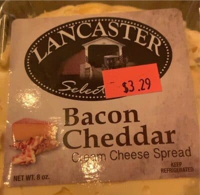 BACON CHEDDAR CREAM CHEESE SPREAD, BACON CHEDDAR