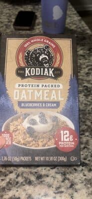 BLUEBERRIES & CREAM OATMEAL, BLUEBERRIES & CREAM