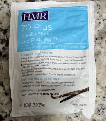 70 PLUS MEAL REPLACEMENT SHAKE AND PUDDING MIX, VANILLA, VANILLA