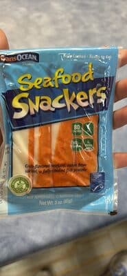 CRAB-FLAVORED SEAFOOD SNACKERS, CRAB