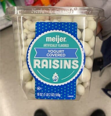 YOGURT COVERED RAISINS, YOGURT