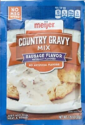 SAUSAGE FLAVOR COUNTRY GRAVY MIX, SAUSAGE