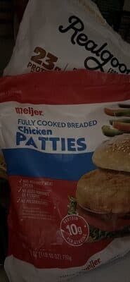 BREADED CHICKEN PATTIES, BREADED CHICKEN