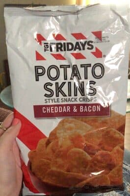 CHEDDAR & BACON POTATO SKINS, CHEDDAR & BACON