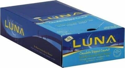 CHOCOLATE DIPPED COCONUT WHOLE NUTRITION BARS, CHOCOLATE DIPPED; COCONUT