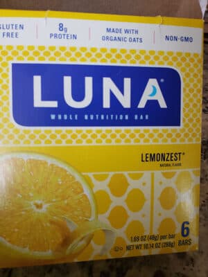 LEMONZEST WHOLE NUTRITION BARS, LEMONZEST