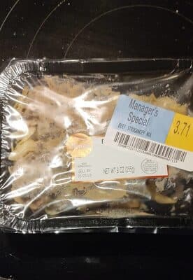 BEEF STROGANOFF WITH NOODLES