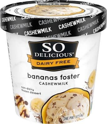 Bananas Foster (Chocolate Banana Flambé) Cashew Milk Non-Dairy Ice Cream