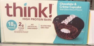 Chocolate and cream cupcake