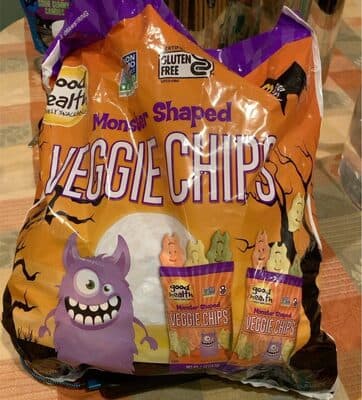 MONSTER SHAPED VEGGIE CHIPS POTATO BASED SNACK, MONSTER SHAPED