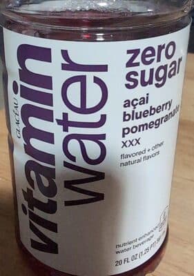 vitamin water zero sugar açai blueberry pomegranate